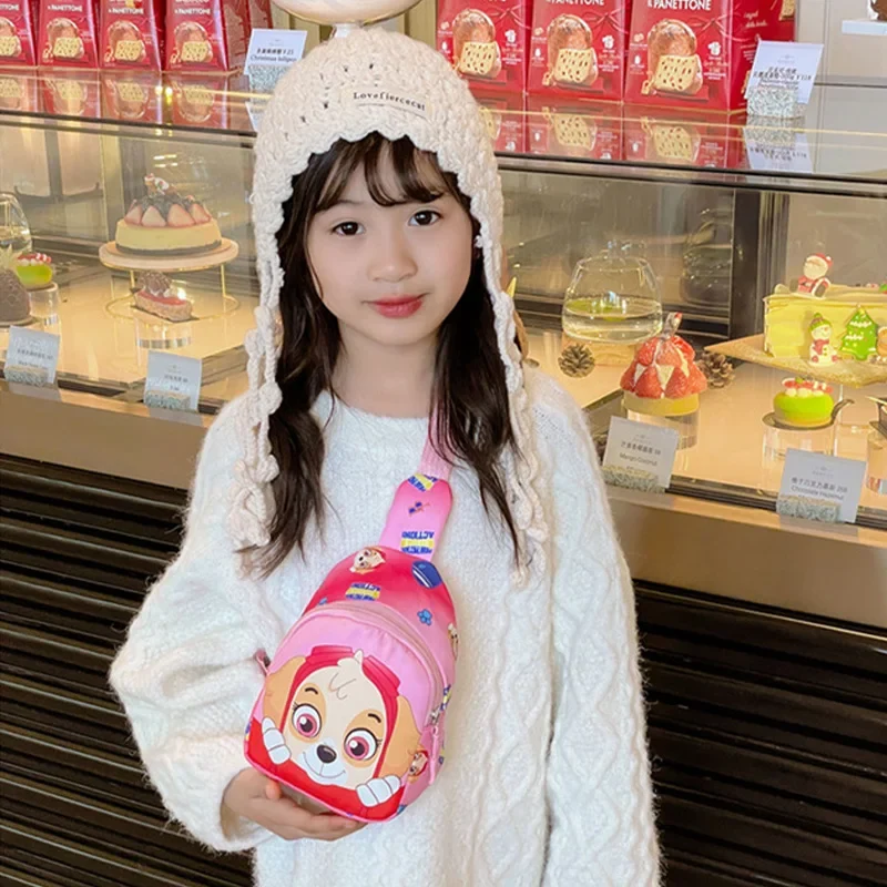 Paw Patrol Children's Chest Bag Boy Girl Toddler Bag Chase Small Bag Storage Pouch Shoulder Bag Kid Toy Skye Wasit Bag Crossbody