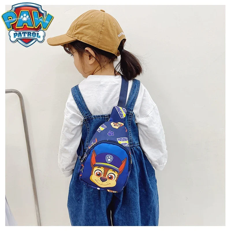 Paw Patrol Children's Chest Bag Boy Girl Toddler Bag Chase Small Bag Storage Pouch Shoulder Bag Kid Toy Skye Wasit Bag Crossbody