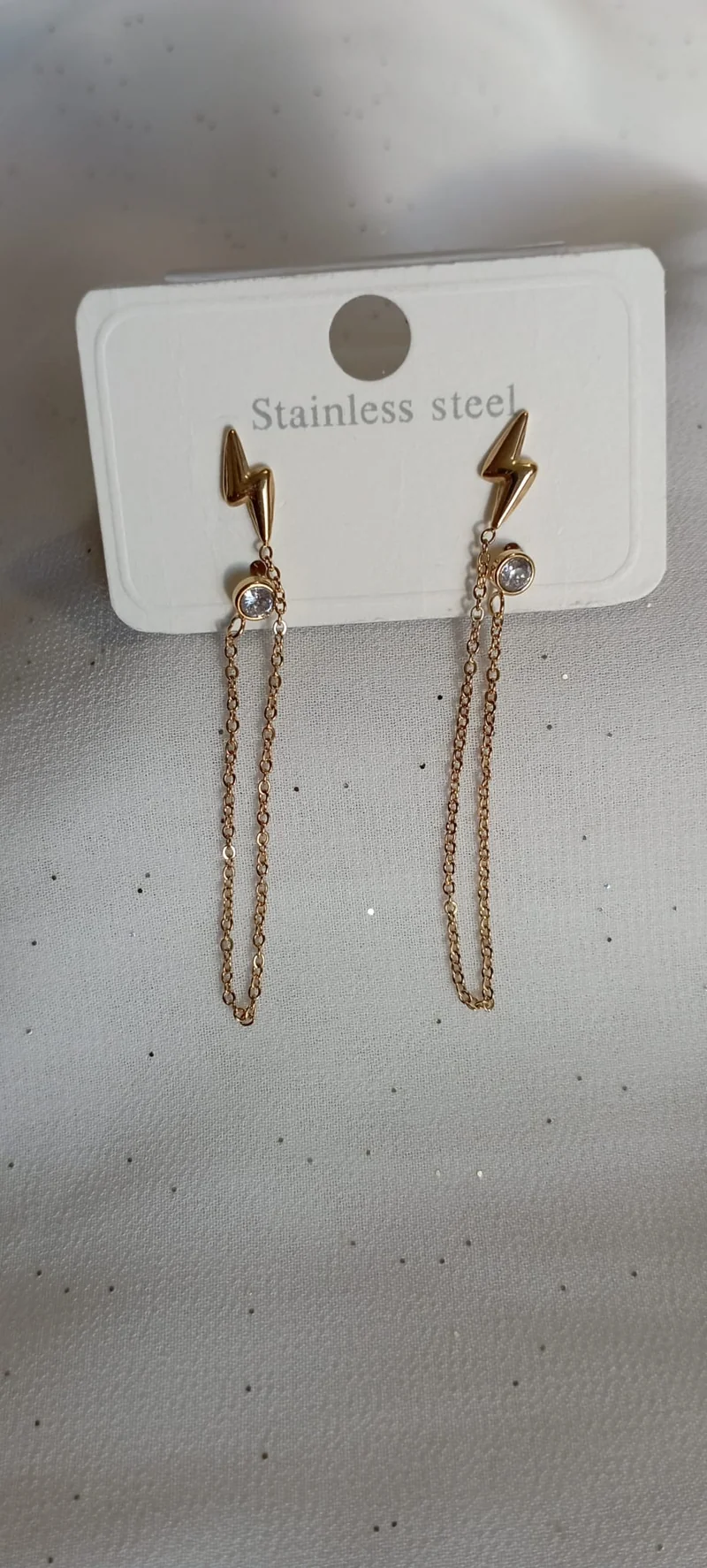 Boucle d'oreilles chaîne éclair