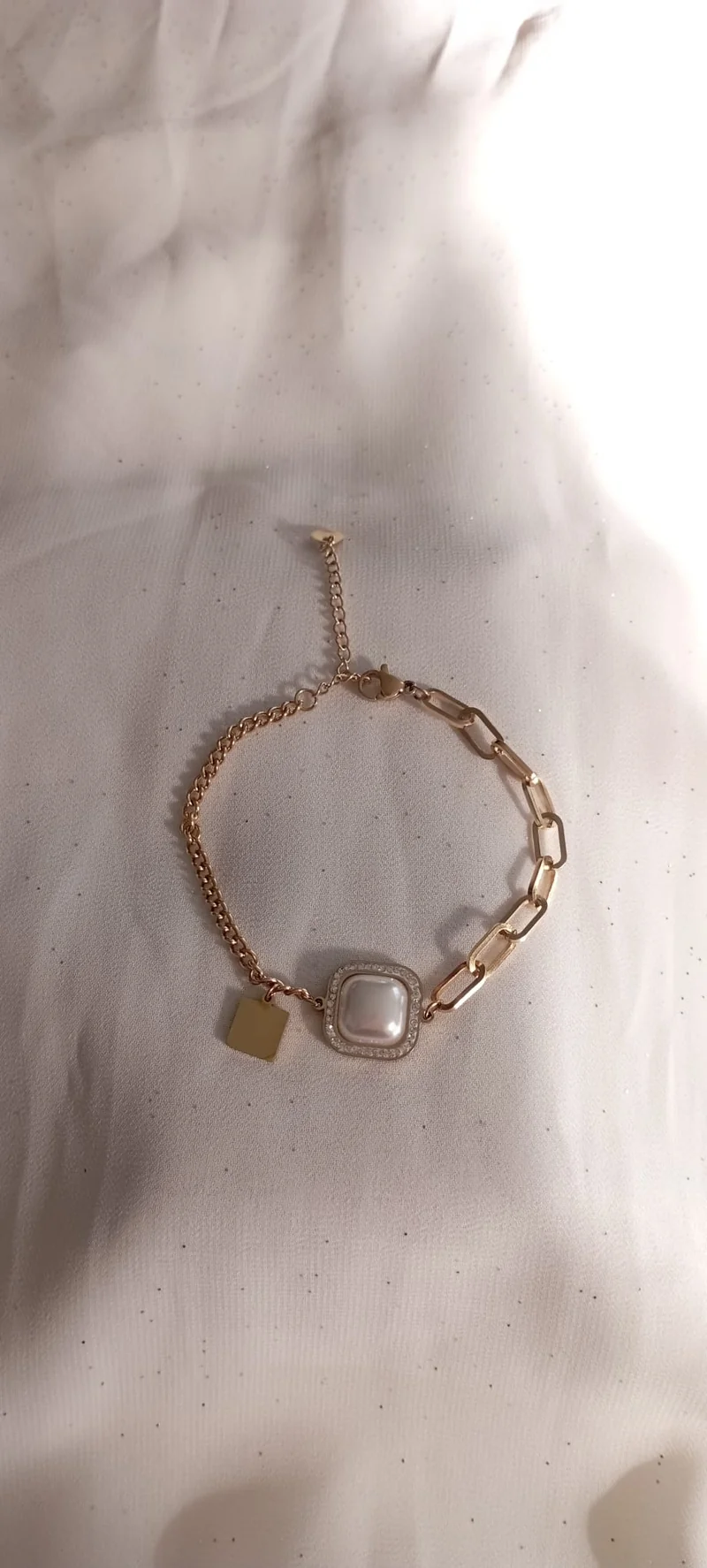 Bracelet Perle carré