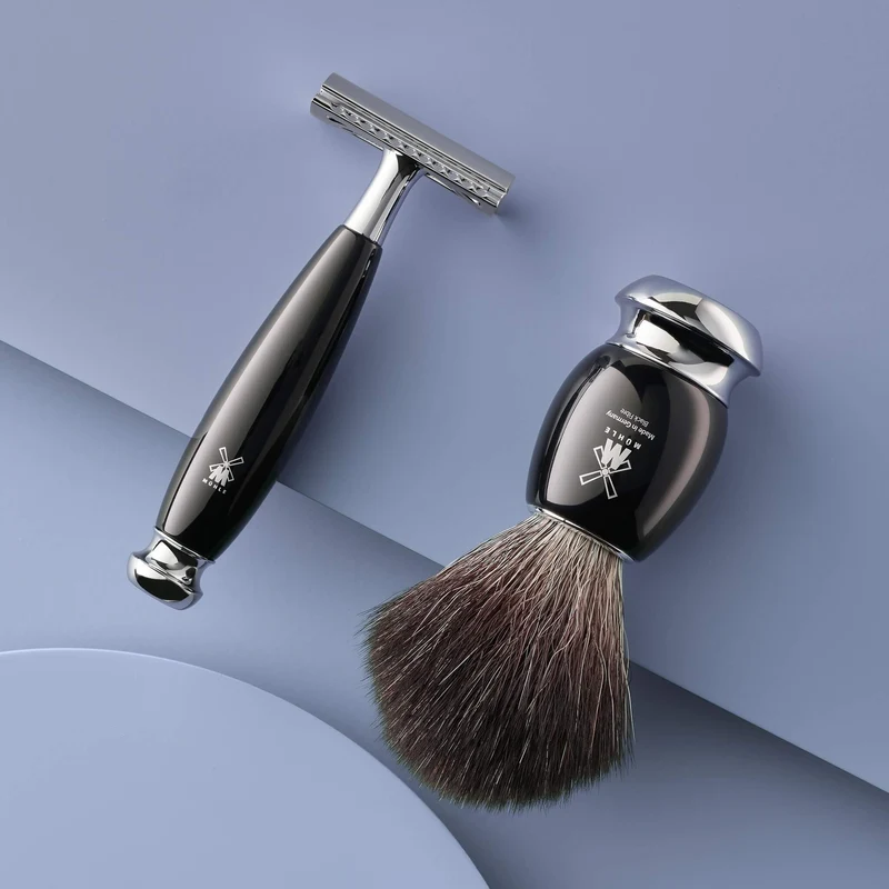 Safety Razor Shaving Set 3-Piece - Black