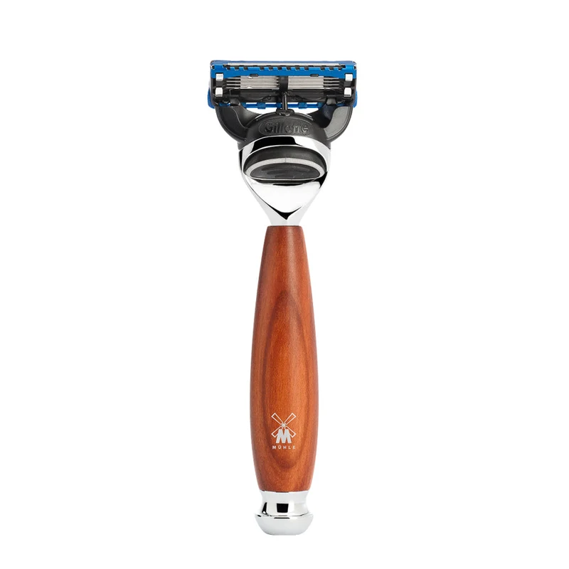 Vivo Fusion Shaving Set 4-Piece - Plum Wood