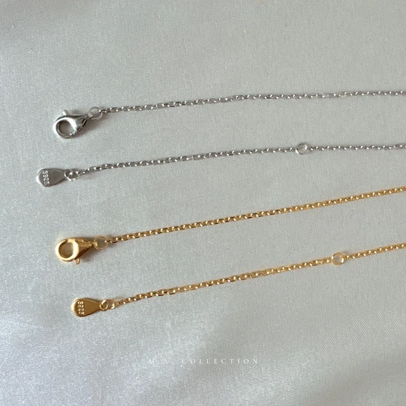 Inital 925 Silver Bubble Necklace