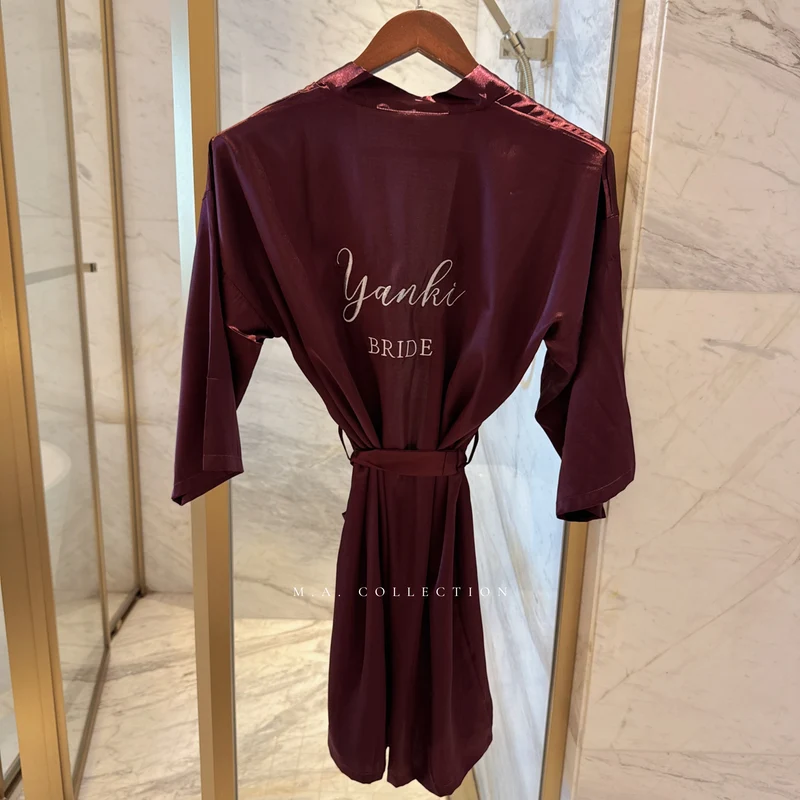 Soft Satin Bridal Robes