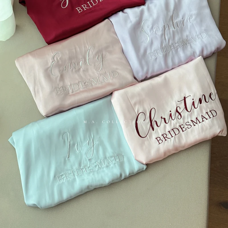 Soft Satin Bridal Robes