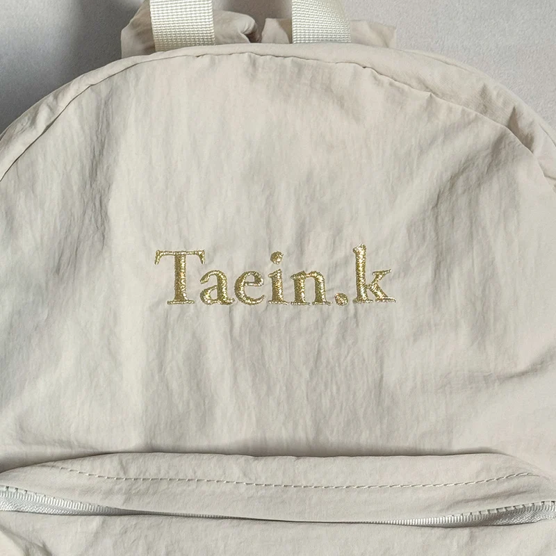 韓國定制刺繡防水背囊