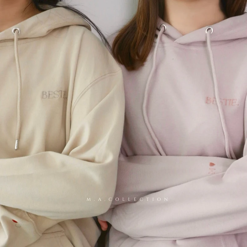 訂製刺繡BESTIES HOODIES