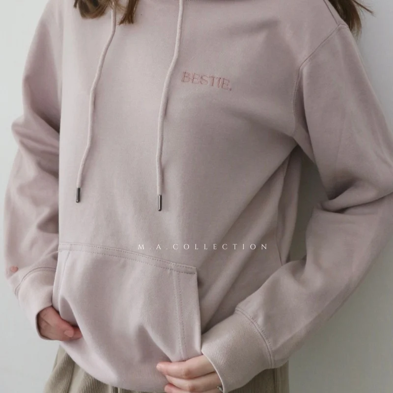 訂製刺繡BESTIES HOODIES
