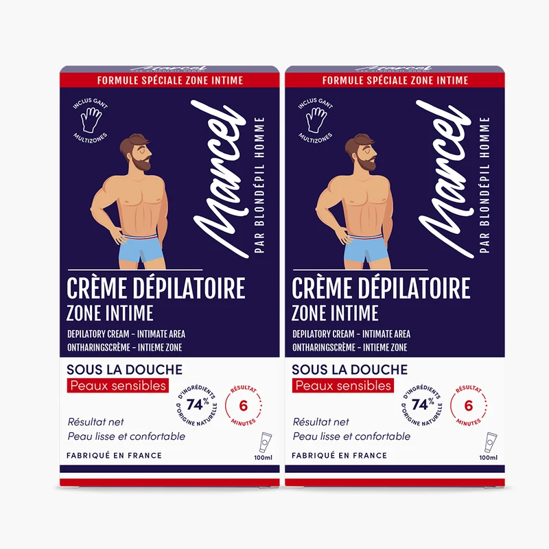 Lot de 2 Crèmes Dépilatoire zone intime