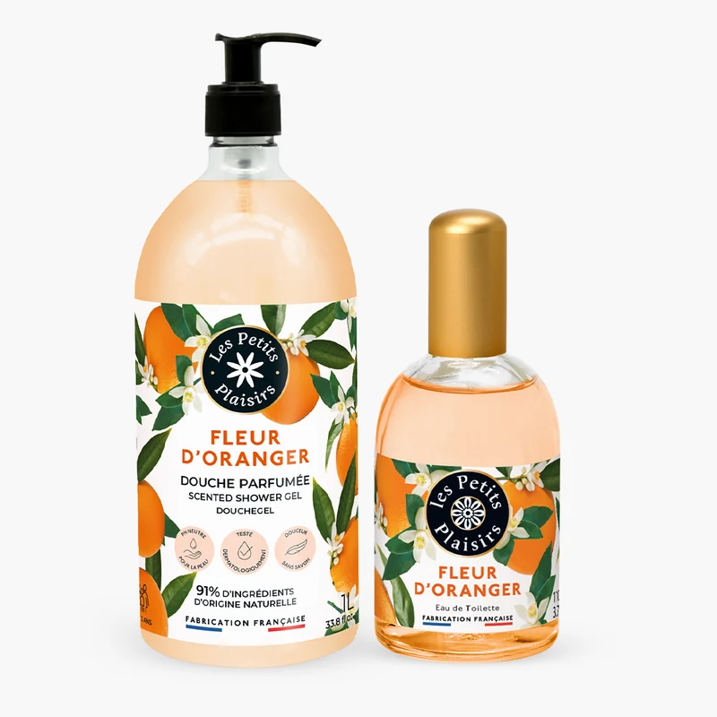 Duo gel douche Fleur d'Oranger et son Eau de toilette