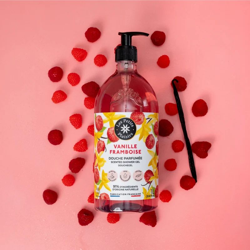 Gel douche Vanille Framboise