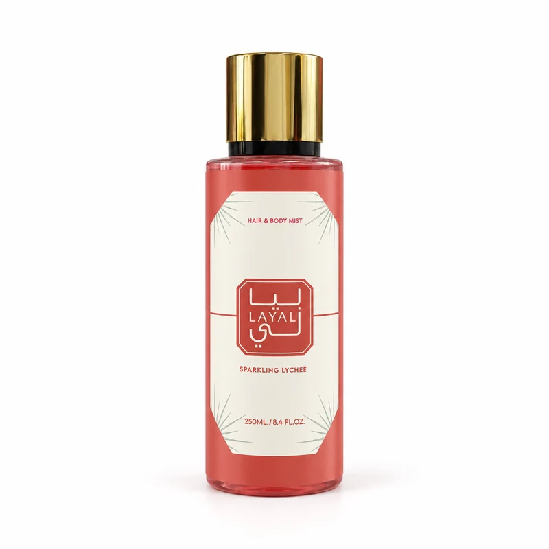 Sparkling Lychee – Brume Parfumée Cheveux & Corps 250 ml – Layali