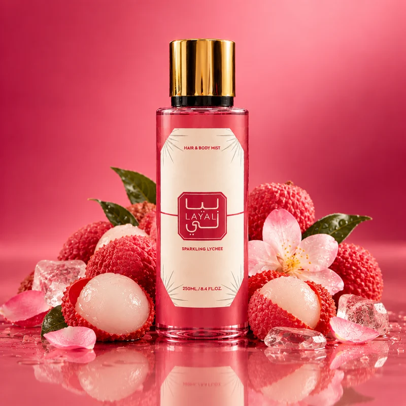 Sparkling Lychee – Brume Parfumée Cheveux & Corps 250 ml – Layali