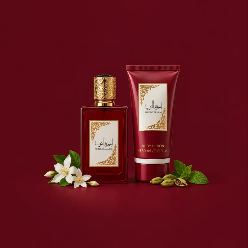 Coffret Ameerat Al Arab – Eau de Parfum 30 ml & Gel Douche 60 ml – Mystical