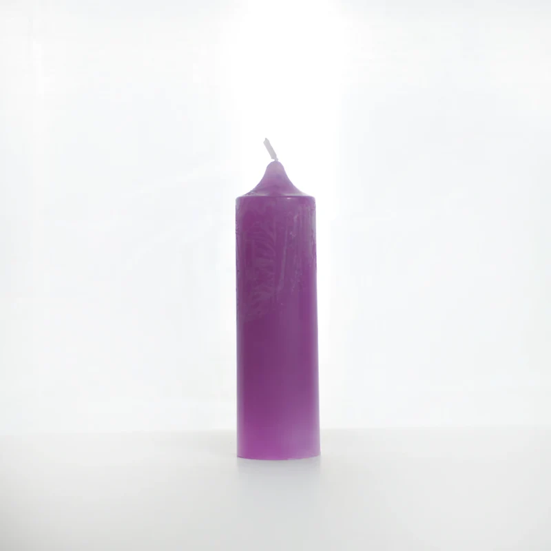Bougie déco violet
