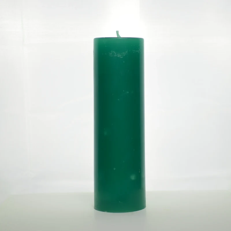 Bougie déco vert
