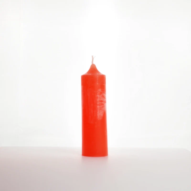 Bougie déco rouge