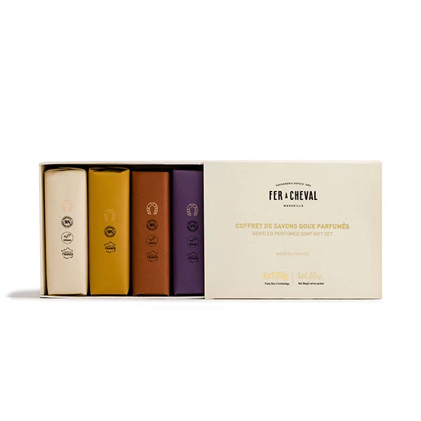 Coffret de Savons Doux Parfumés 4 x 125g