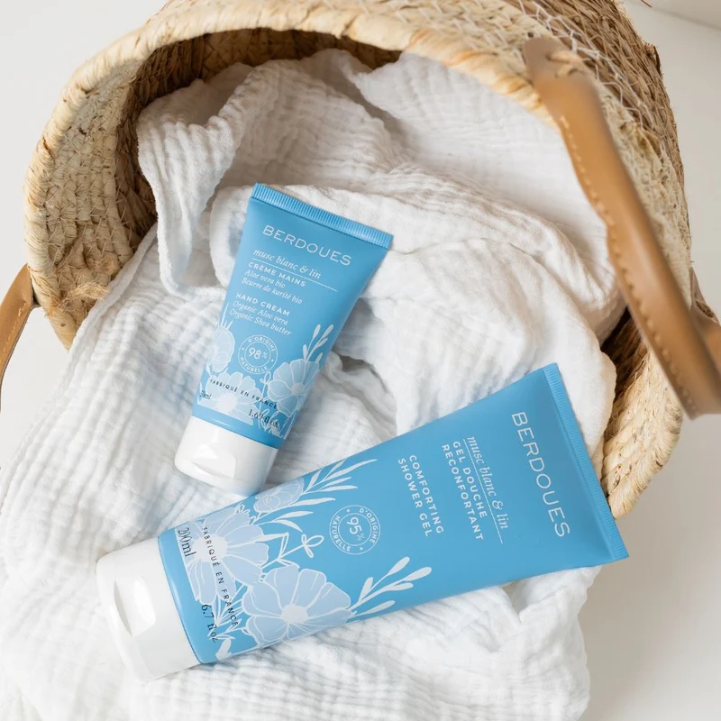 Duo Gel douche et Crème mains Musc Blanc & Lin