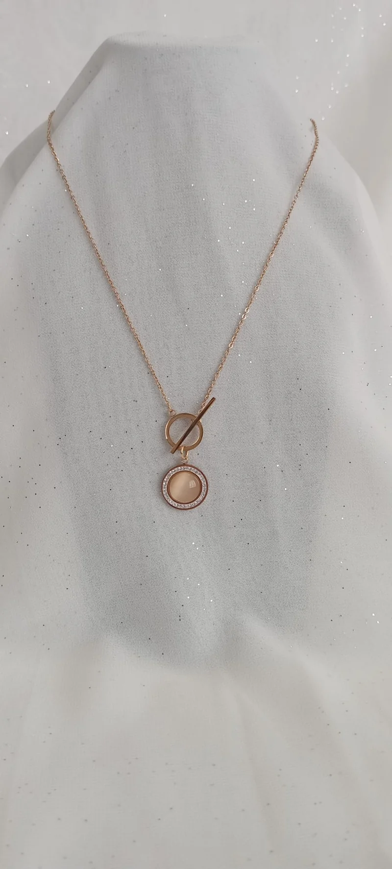 Collier Perle Champagne