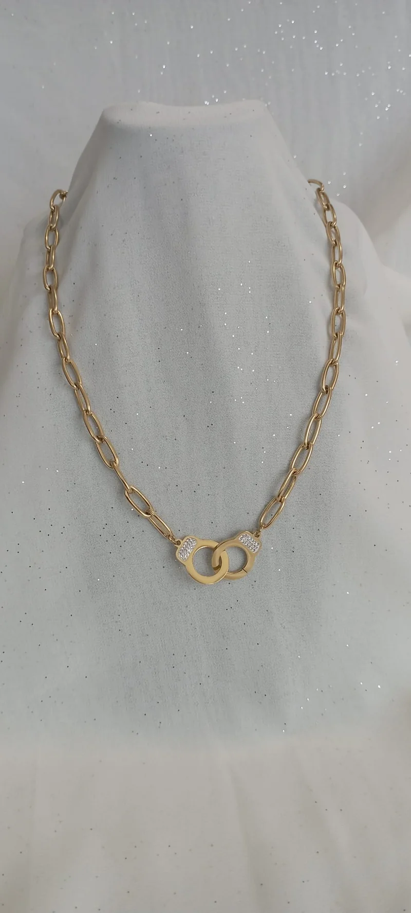 Collier Menotte strass