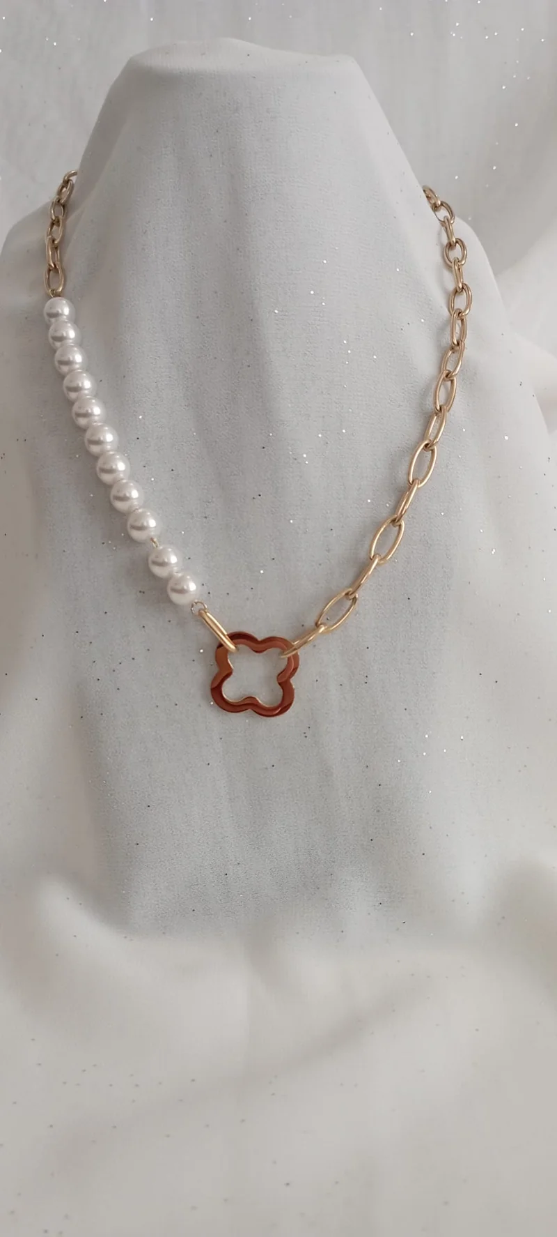 Collier Perle Fleure