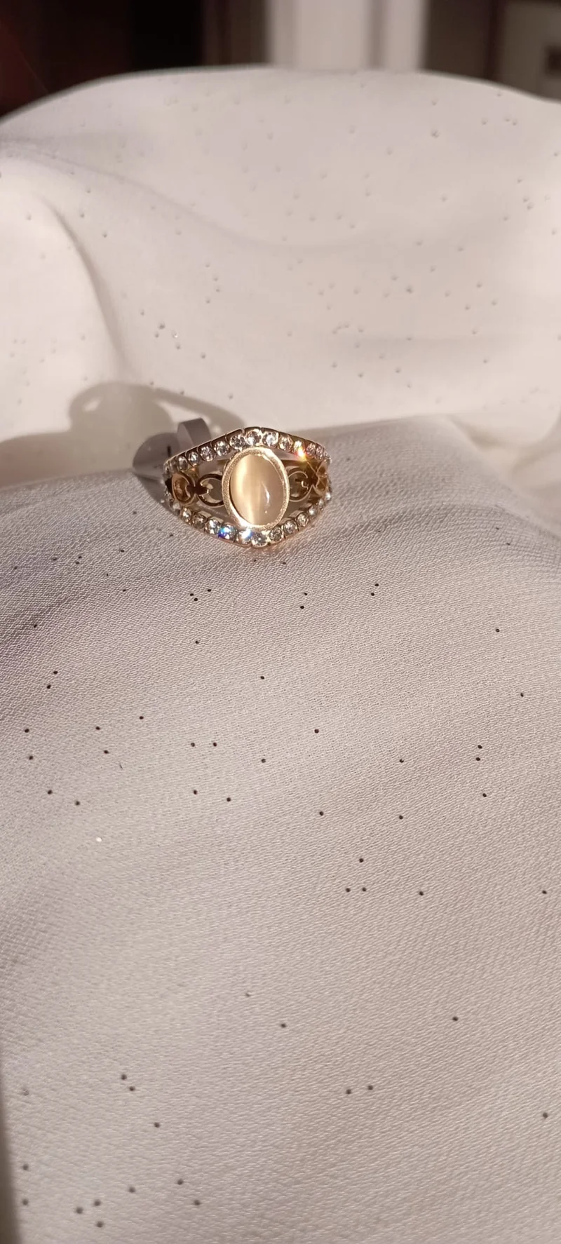 Bague Perle Champagne