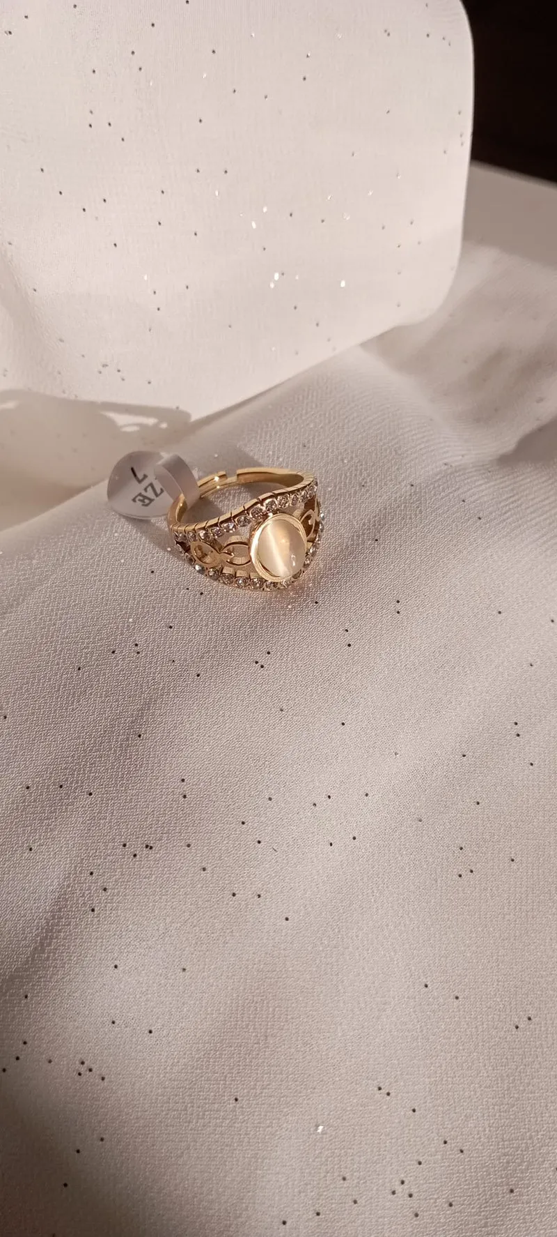 Bague Perle Champagne