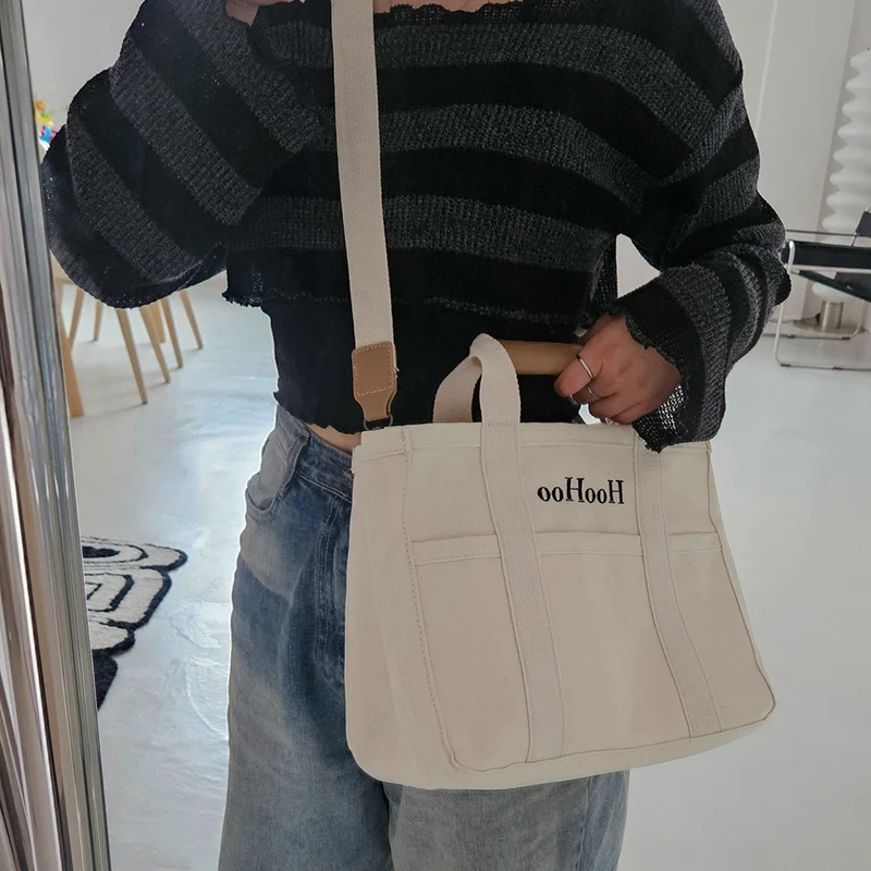 Made in Korea 定制刺繡文字手拎/斜咩袋