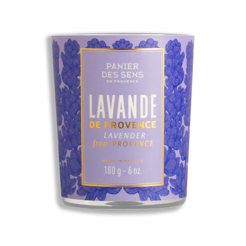 Bougie Lavande Iconique 180g – Cire végétale & parfum relaxant
