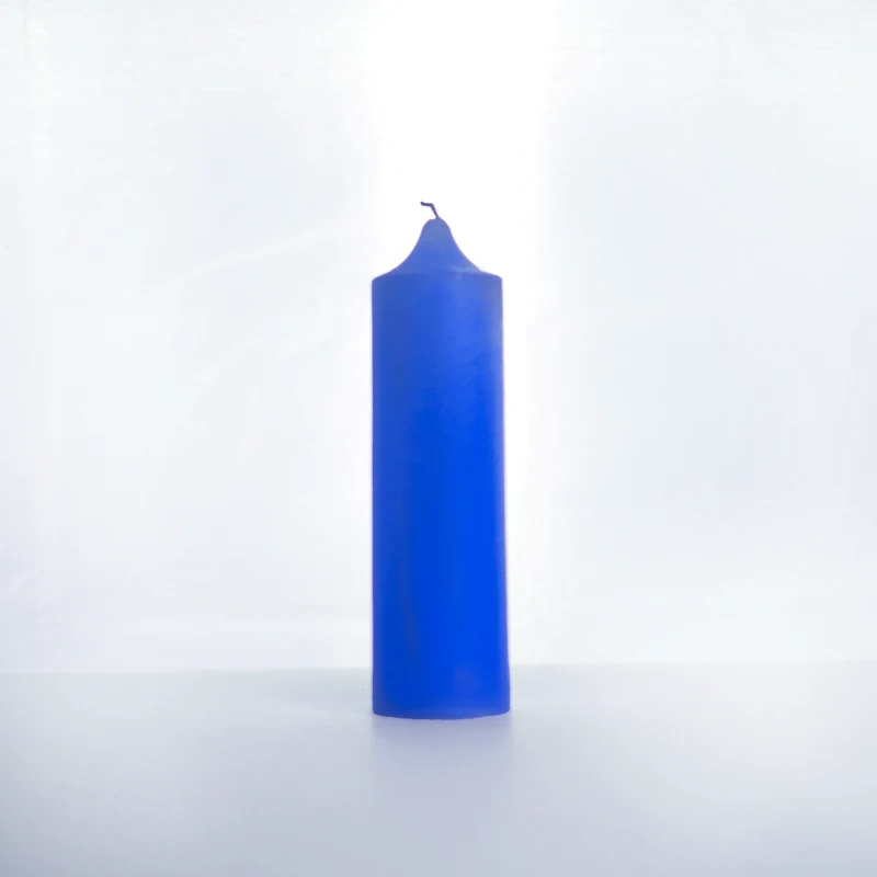 Bougie déco bleu
