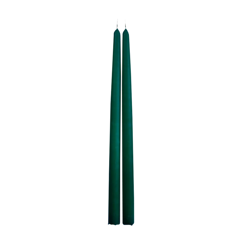 Chandelles vert foncé