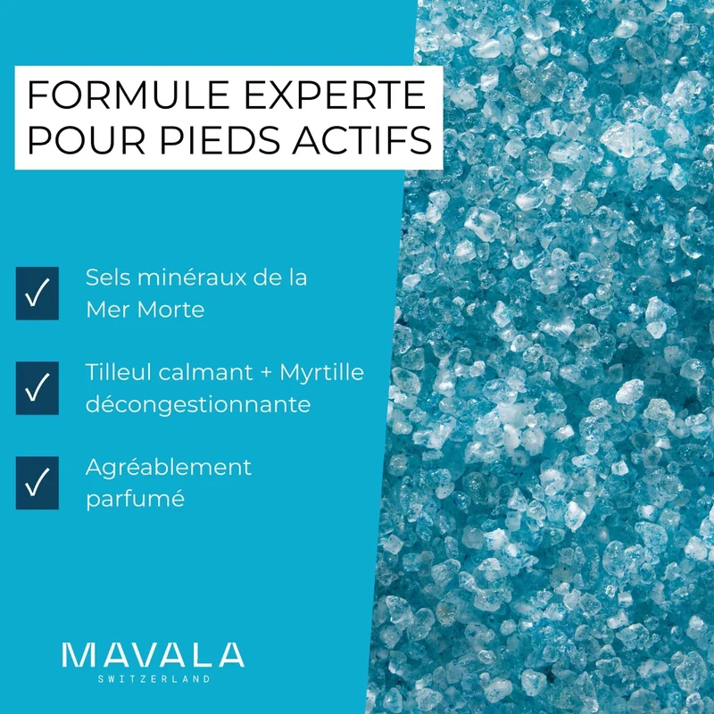 Sel pour le bain des pieds