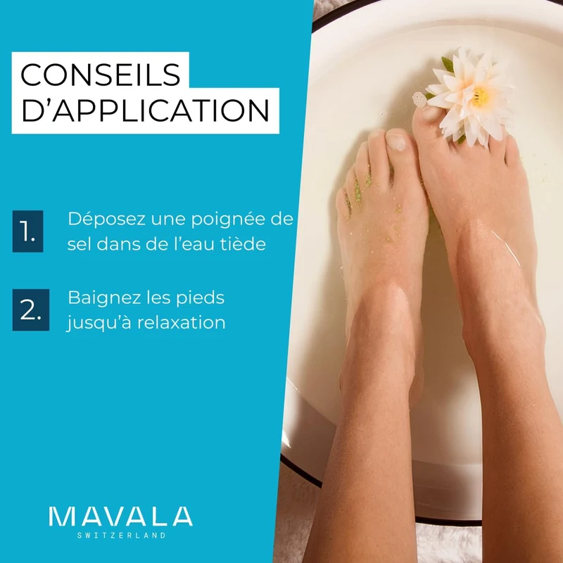 Sel pour le bain des pieds