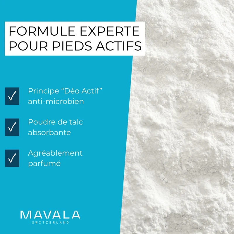 Talc pour les pieds