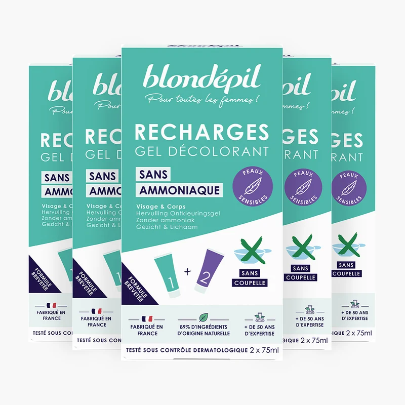 Lot de 5 Recharges Décolor sans Ammoniaque
