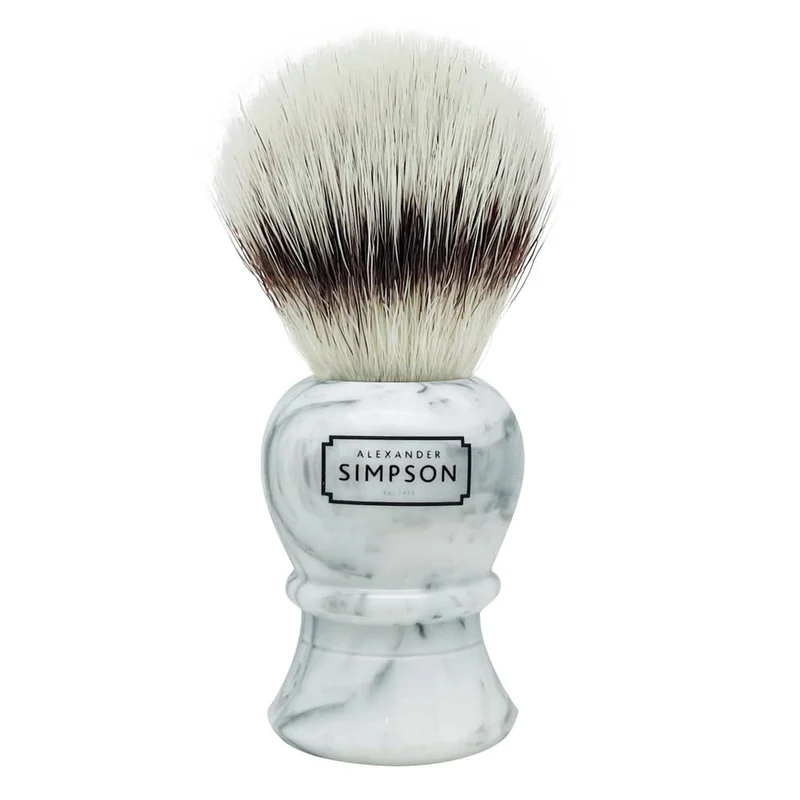 Shaving Brush Islington L – Synthetic – Faux Italian Marble Grey