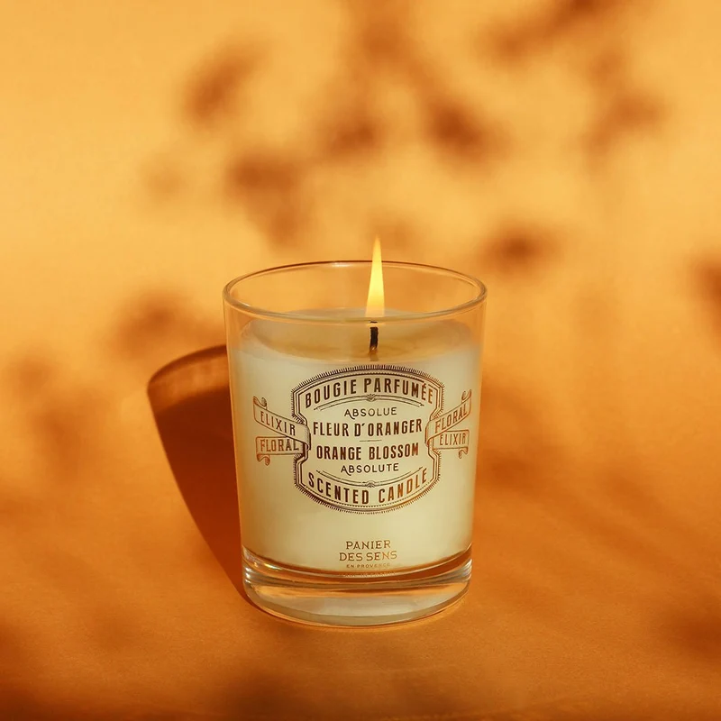 Bougie parfumée Fleur d’Oranger – Bougie artisanale parfum de Grasse | Panier des Sens