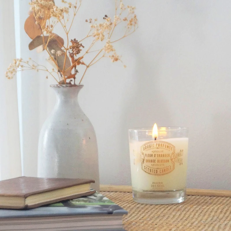 Bougie parfumée Fleur d’Oranger – Bougie artisanale parfum de Grasse | Panier des Sens