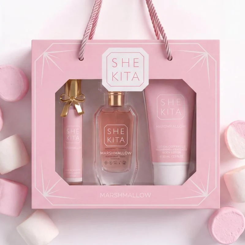 Coffret Marshmallow - Shekita - Coffret Eau de parfum & Lotion coporelle parfumée