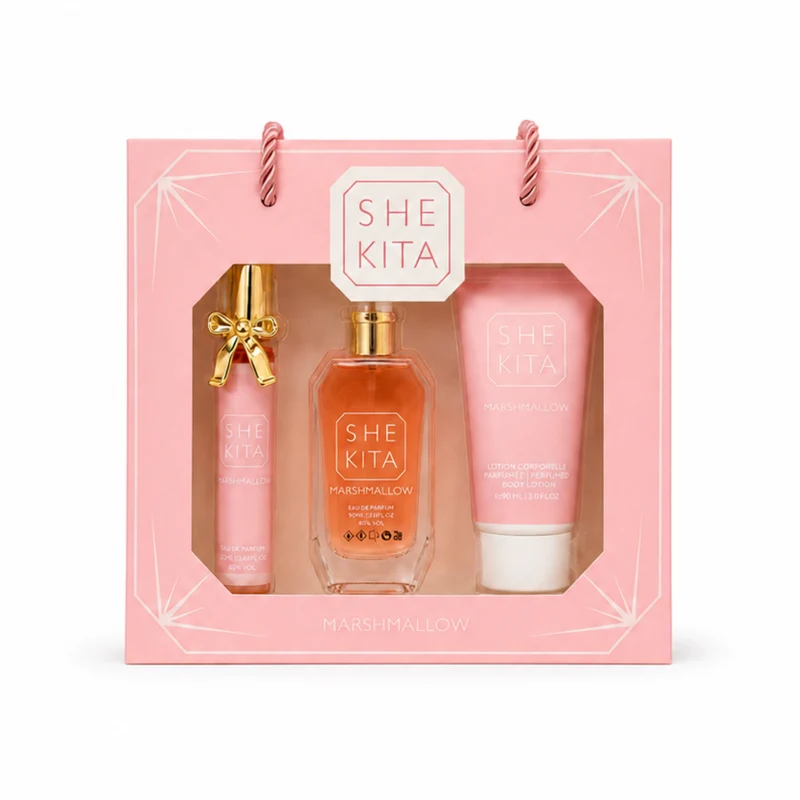 Coffret Marshmallow - Shekita - Coffret Eau de parfum & Lotion coporelle parfumée