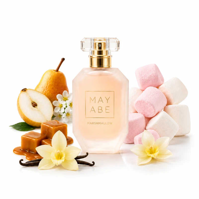 Pack 4 Parfums Mayabe – Vanilla Pop, Marshmallow, Pomme Interdite & Bubble Lychee – 4 x 50 ml