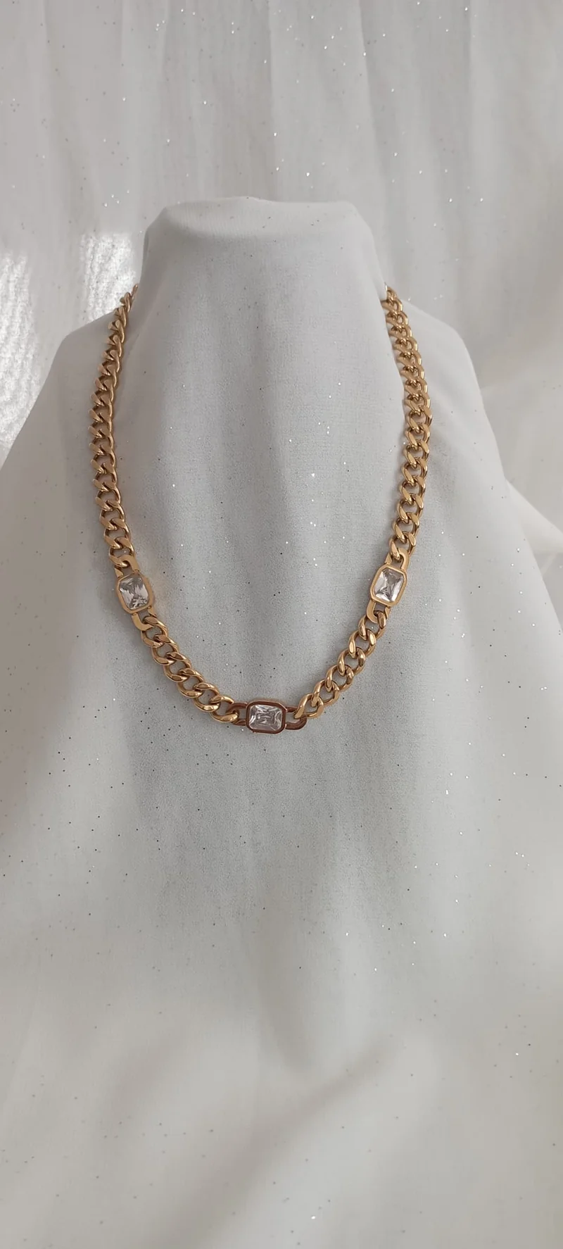 Collier chaine diamant