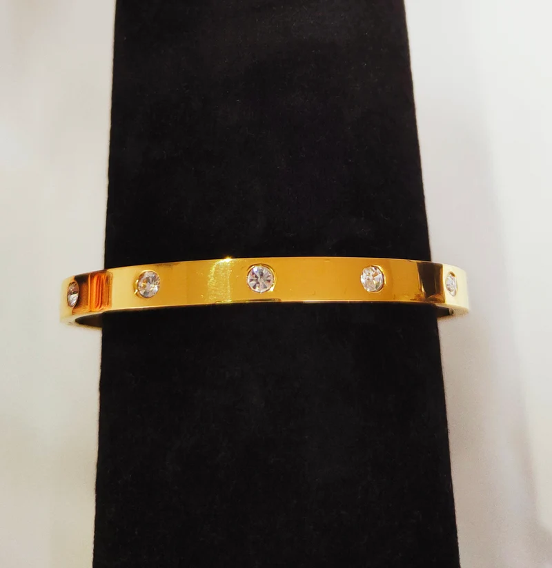 Bracelet rigide strass
