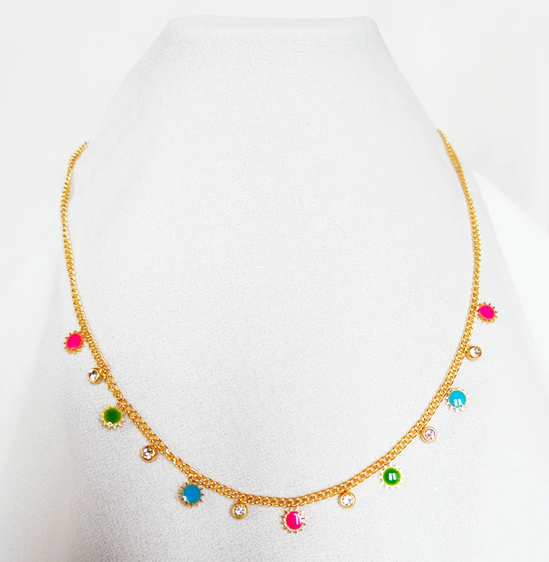 Collier sun multicolore