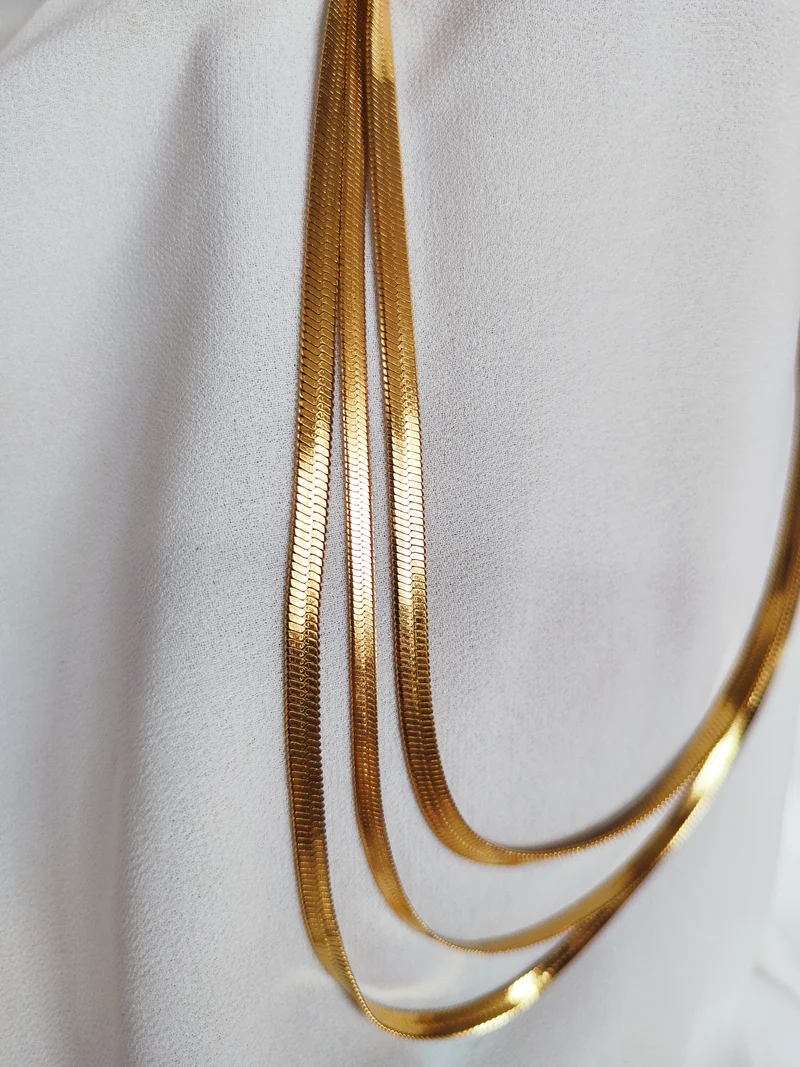 Collier triple serpents or