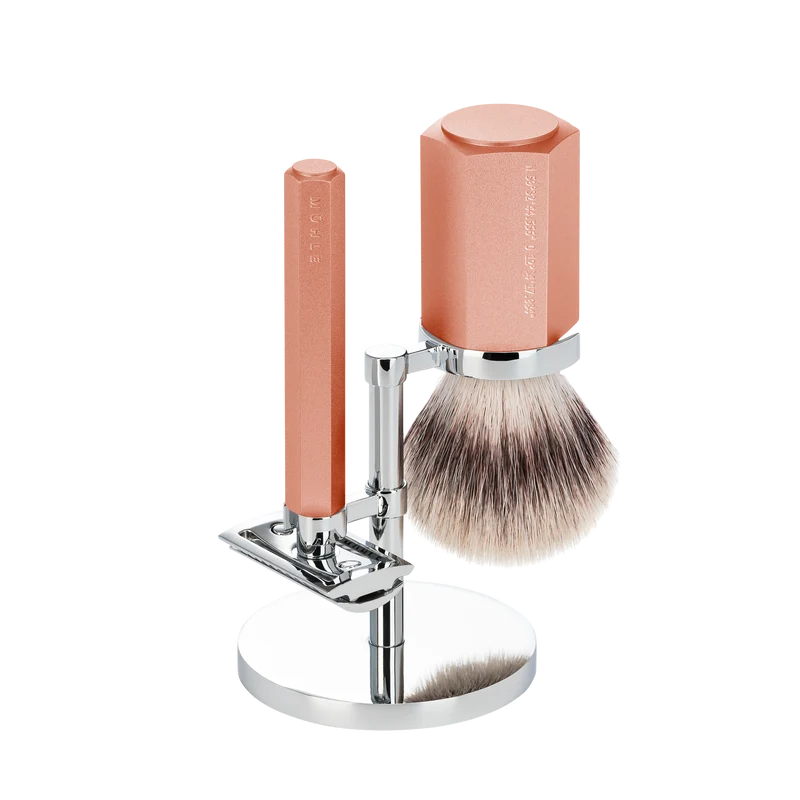 Shaving Set Hexagon Sunrise met Silvertip Fibre® Shaving Brush