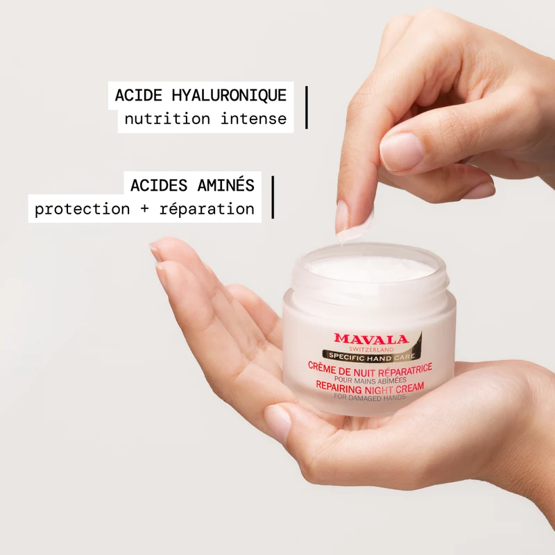 Crème de Nuit Réparatrice Mains