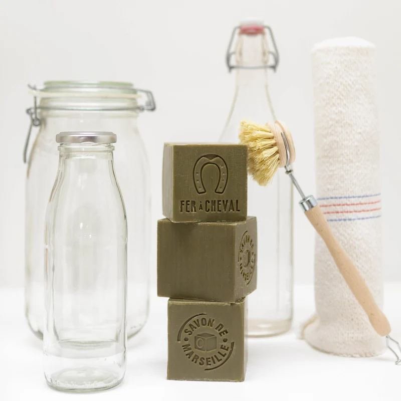 Cube de Savon de Marseille Authentique Pur Olive Sans Étui 600g