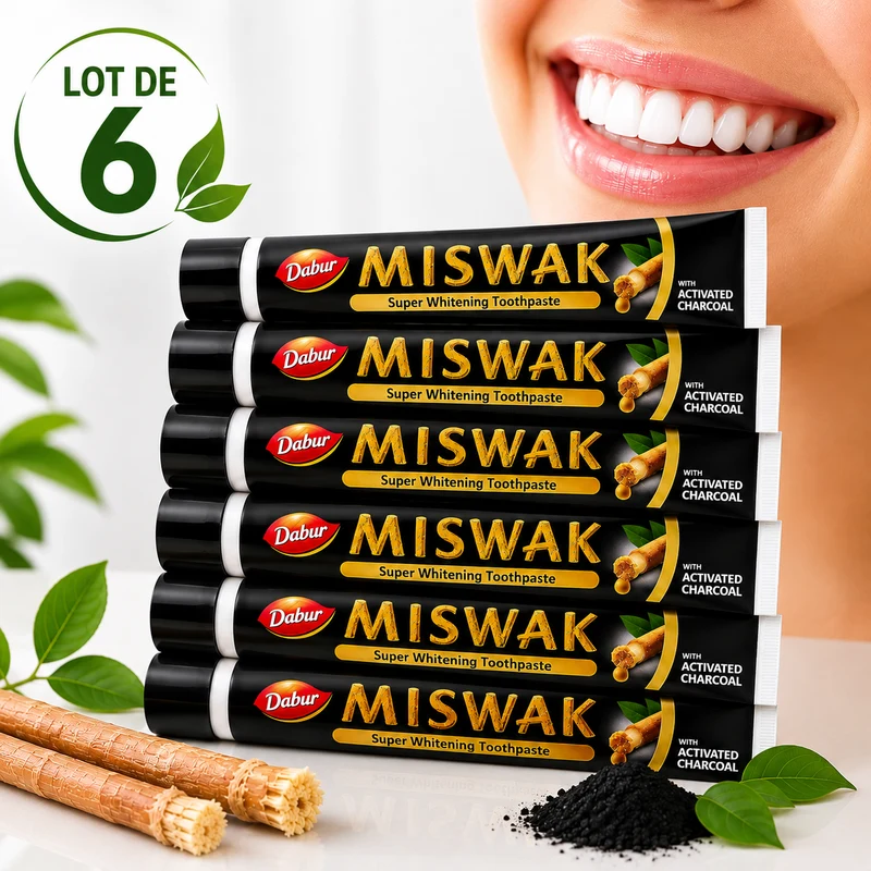 Dentifrice au Siwak et Charbon Actif 75g – MISWAK